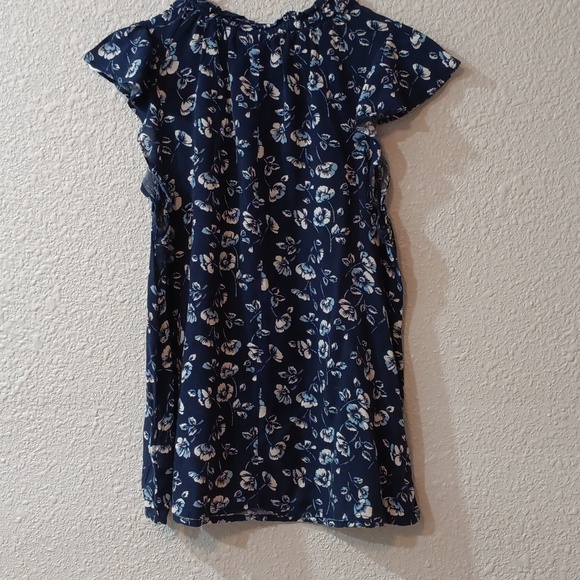 GAP Navy Blue Floral Ladies Blouse, size xs, blue and white - Picture 3 of 5